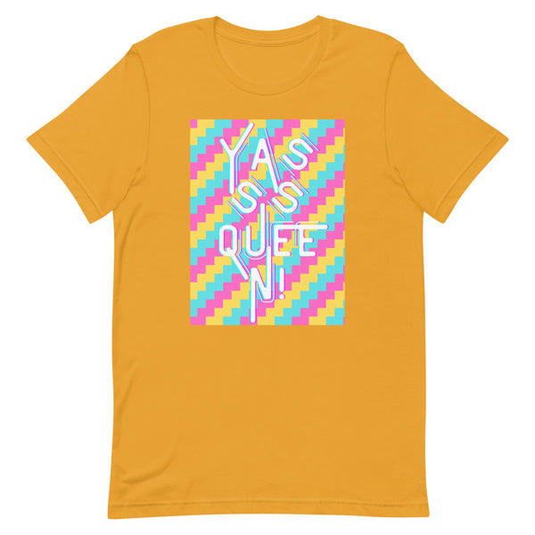 Mustard Yasss Queen T-Shirt by Queer In The World Originals sold by Queer In The World: The Shop - LGBT Merch Fashion