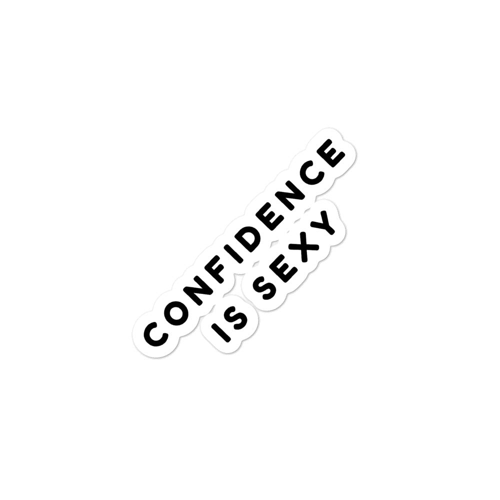  Confidence Is Sexy Bubble-Free Stickers by Queer In The World Originals sold by Queer In The World: The Shop - LGBT Merch Fashion