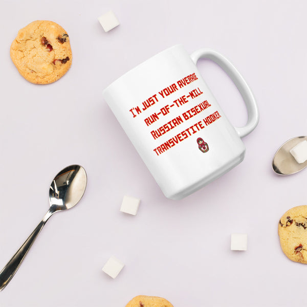 Russian Bisexual Transvestite Hooker Mug by Queer In The World Originals sold by Queer In The World: The Shop - LGBT Merch Fashion