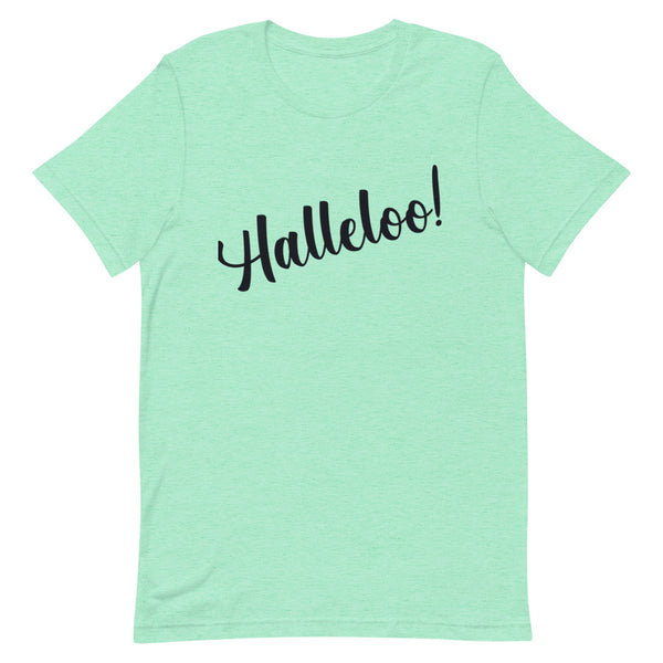 Heather Mint Halleloo! T-Shirt by Queer In The World Originals sold by Queer In The World: The Shop - LGBT Merch Fashion