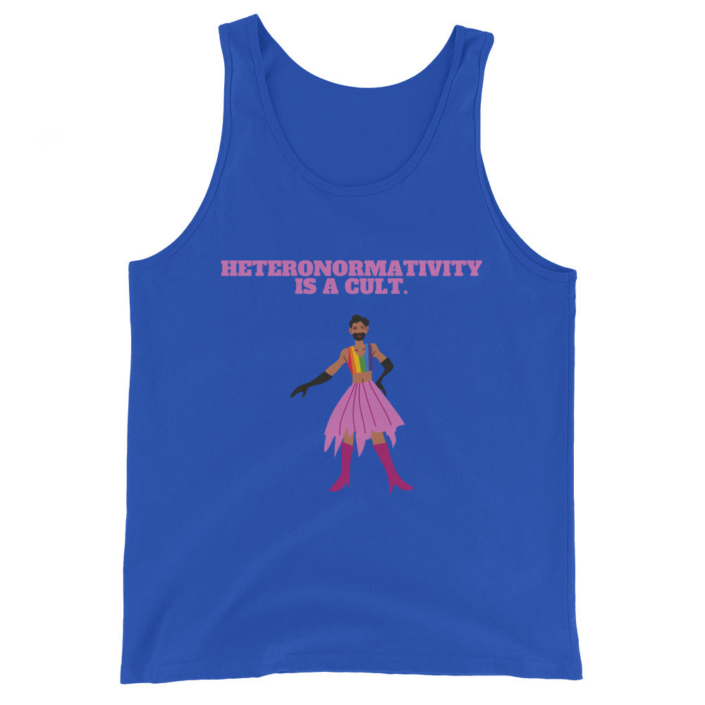 True Royal Heteronormativity Is A Cult Unisex Tank Top by Queer In The World Originals sold by Queer In The World: The Shop - LGBT Merch Fashion