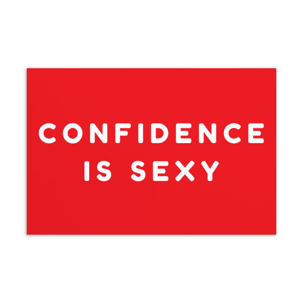  Confidence Is Sexy Postcard by Queer In The World Originals sold by Queer In The World: The Shop - LGBT Merch Fashion
