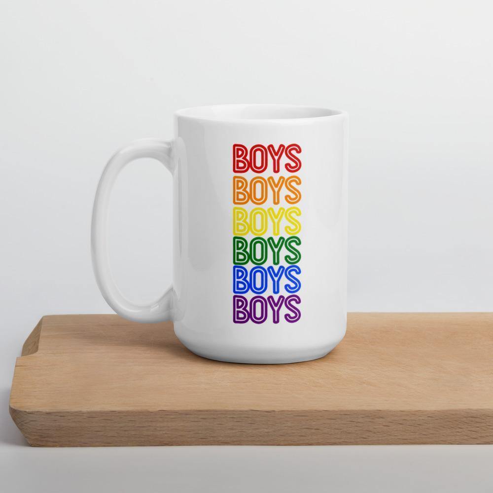  Boys Boys Boys Mug by Queer In The World Originals sold by Queer In The World: The Shop - LGBT Merch Fashion