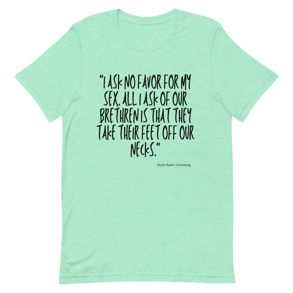 Heather Mint No Favor For My Sex T-Shirt by Queer In The World Originals sold by Queer In The World: The Shop - LGBT Merch Fashion