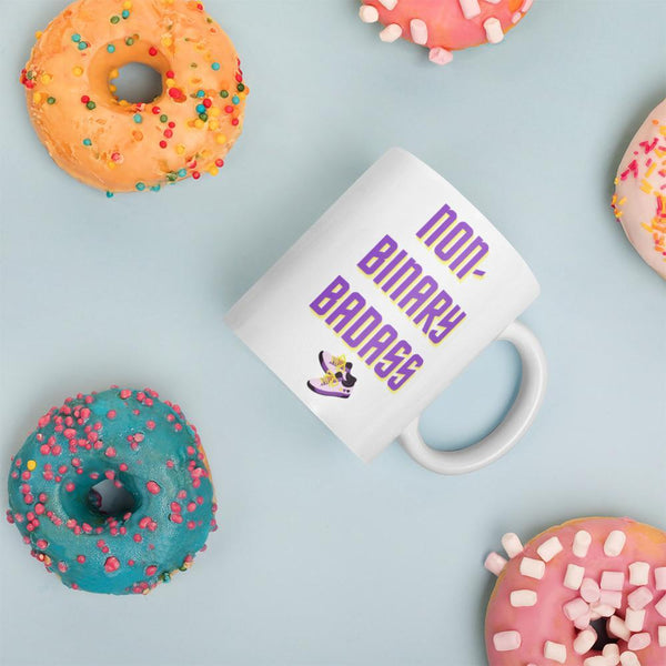  Non-Binary Badass Mug by Queer In The World Originals sold by Queer In The World: The Shop - LGBT Merch Fashion