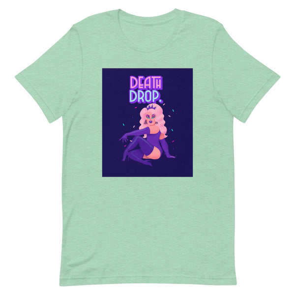 Heather Prism Mint Death Drop T-Shirt by Queer In The World Originals sold by Queer In The World: The Shop - LGBT Merch Fashion