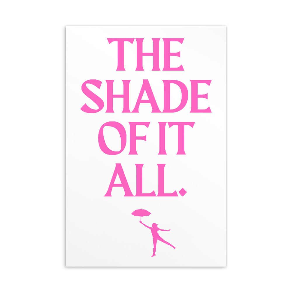 The Shade Of It All Postcard by Queer In The World Originals sold by Queer In The World: The Shop - LGBT Merch Fashion