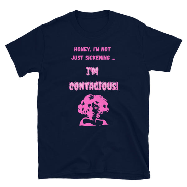 Navy I'm Contagious T-Shirt by Queer In The World Originals sold by Queer In The World: The Shop - LGBT Merch Fashion