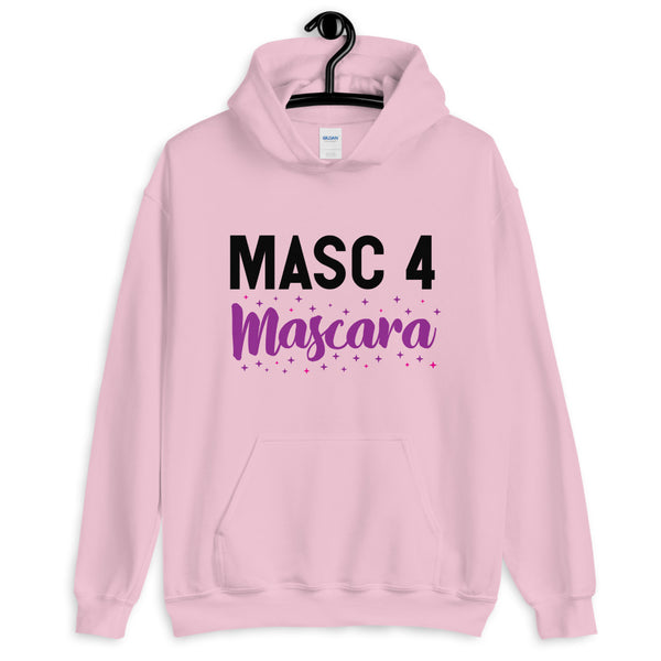 Light Pink Masc 4 Mascara Unisex Hoodie by Queer In The World Originals sold by Queer In The World: The Shop - LGBT Merch Fashion
