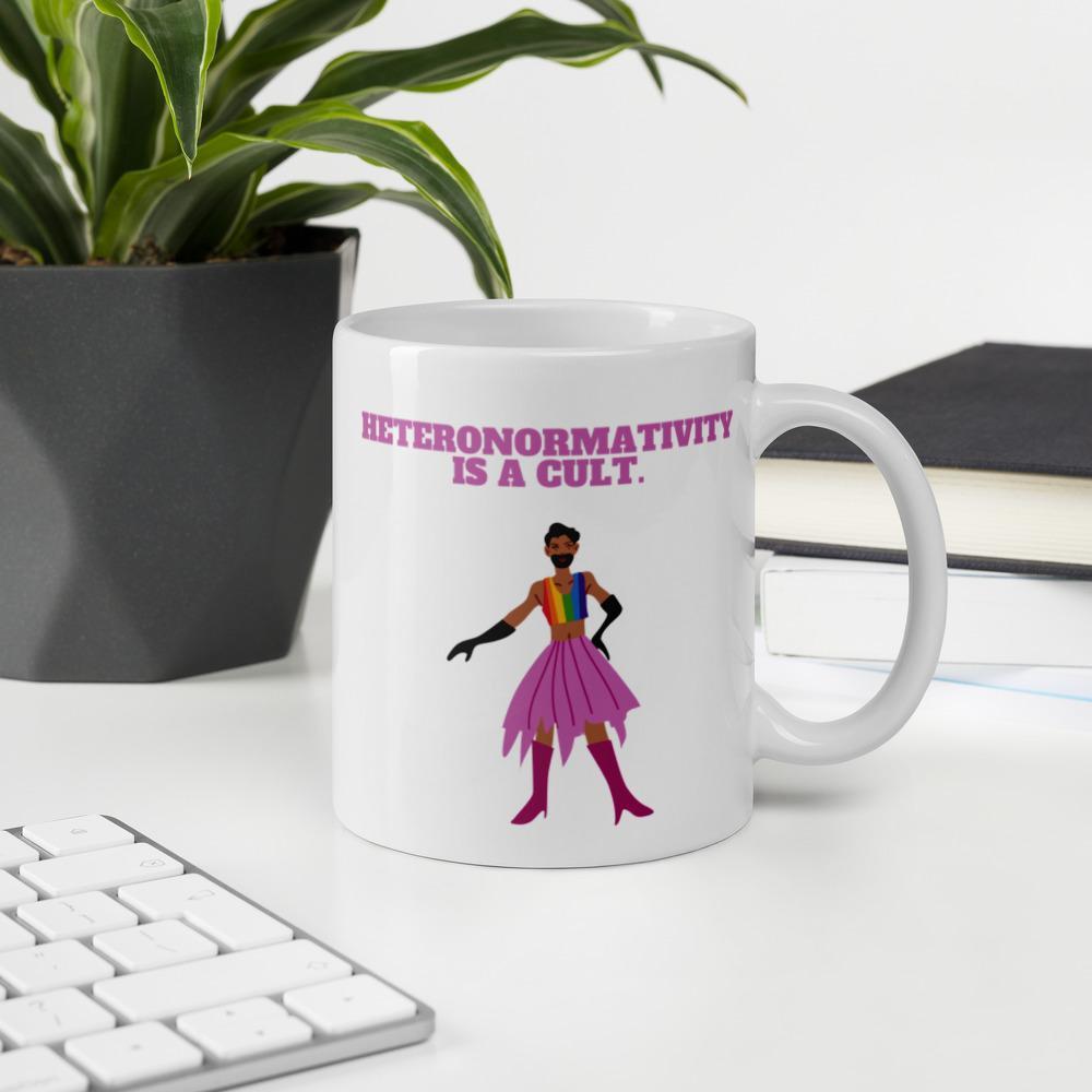  Heteronormativity Is A Cult Mug by Queer In The World Originals sold by Queer In The World: The Shop - LGBT Merch Fashion