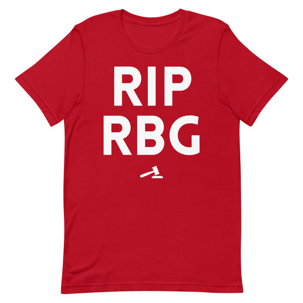 Red RIP RBG T-Shirt by Queer In The World Originals sold by Queer In The World: The Shop - LGBT Merch Fashion