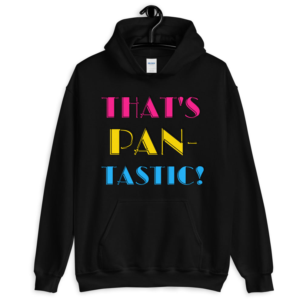 Black That's Pan-Tastic! Unisex Hoodie by Queer In The World Originals sold by Queer In The World: The Shop - LGBT Merch Fashion