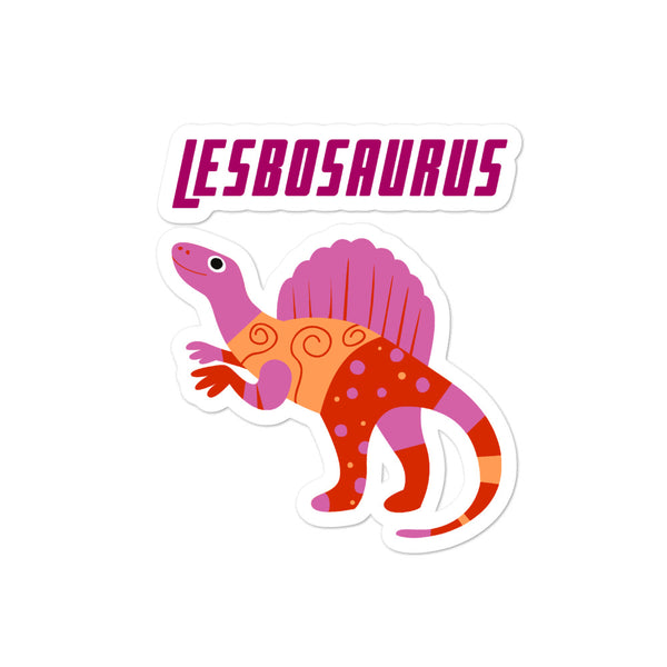  Lesbosaurus Bubble-Free Stickers by Queer In The World Originals sold by Queer In The World: The Shop - LGBT Merch Fashion
