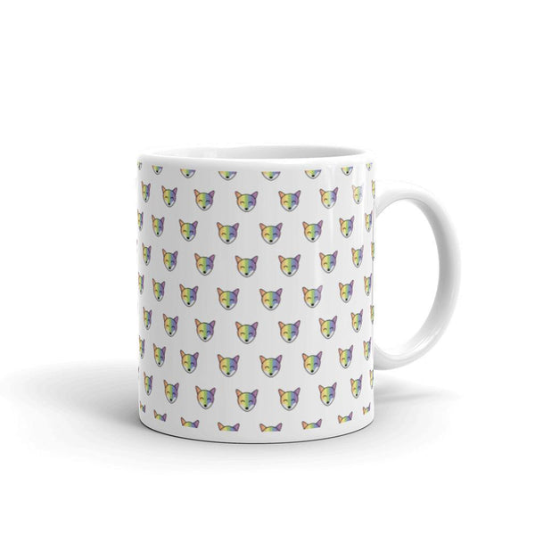 Rainbow Fox Mug by Queer In The World Originals sold by Queer In The World: The Shop - LGBT Merch Fashion