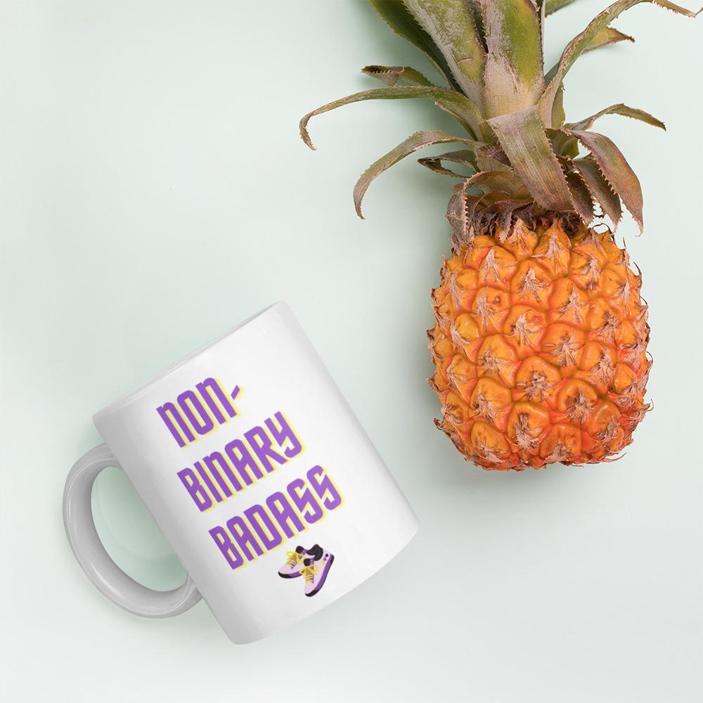  Non-Binary Badass Mug by Printful sold by Queer In The World: The Shop - LGBT Merch Fashion