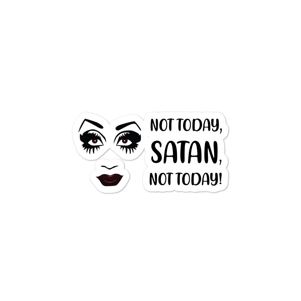  Not Today Satan Bubble-Free Stickers by Queer In The World Originals sold by Queer In The World: The Shop - LGBT Merch Fashion