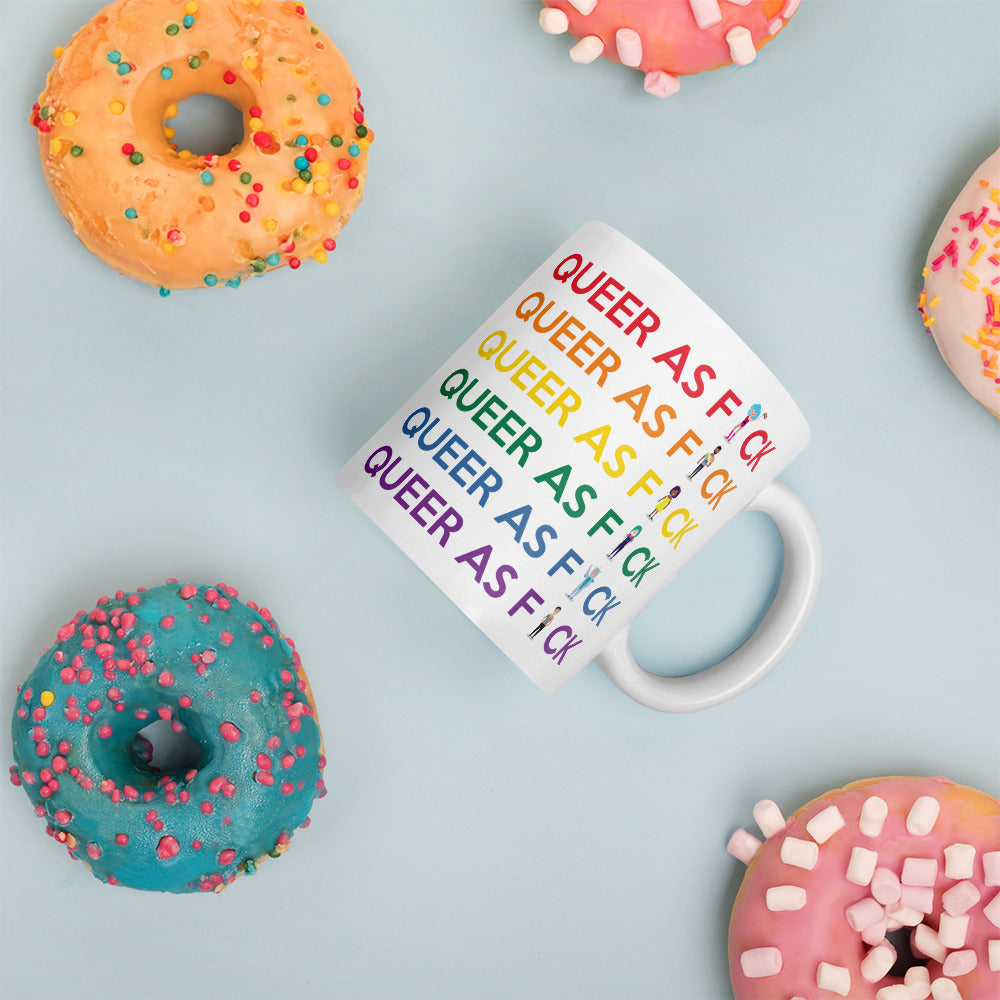  Queer As Fu#k Mug by Queer In The World Originals sold by Queer In The World: The Shop - LGBT Merch Fashion
