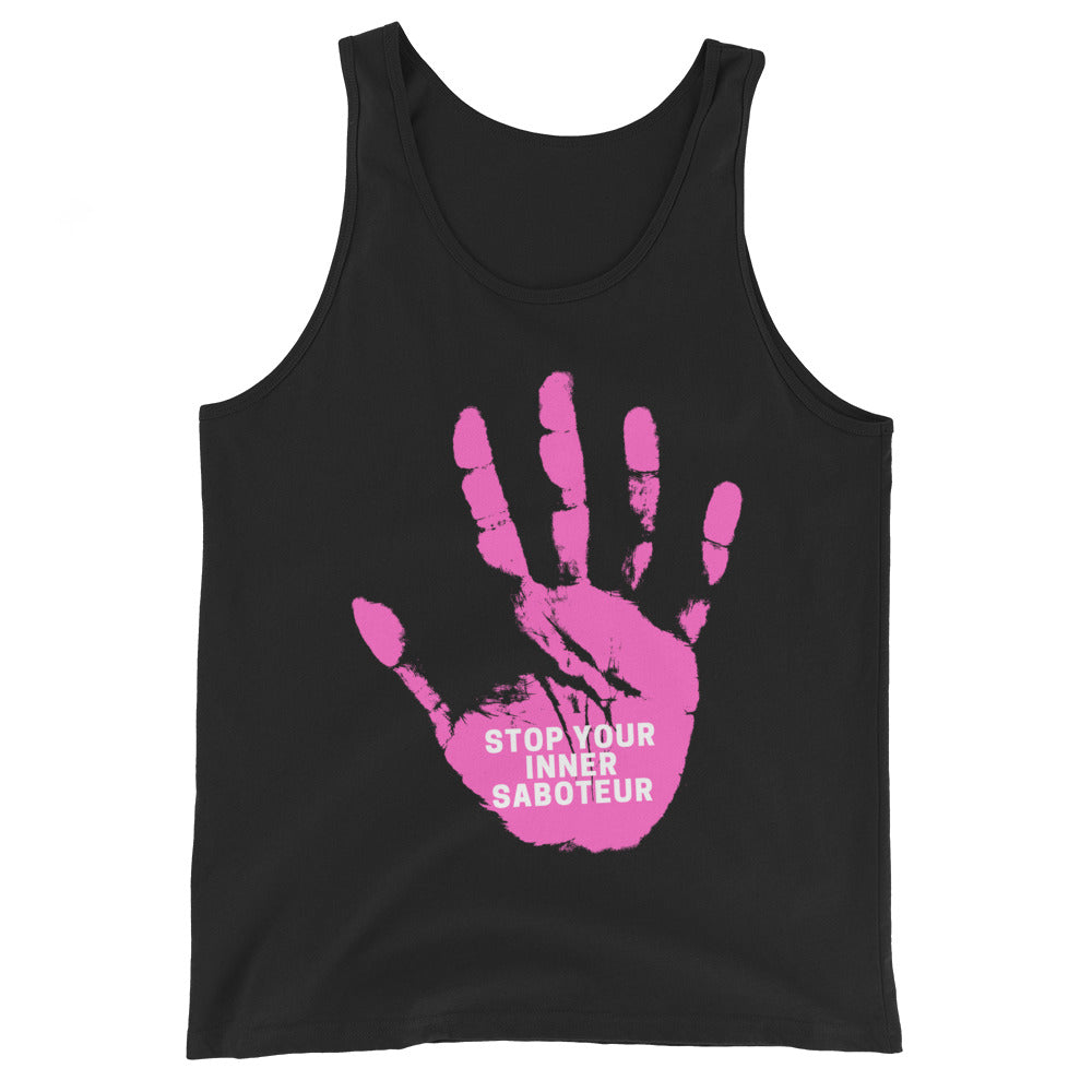Black Stop Your Inner Saboteur Unisex Tank Top by Queer In The World Originals sold by Queer In The World: The Shop - LGBT Merch Fashion