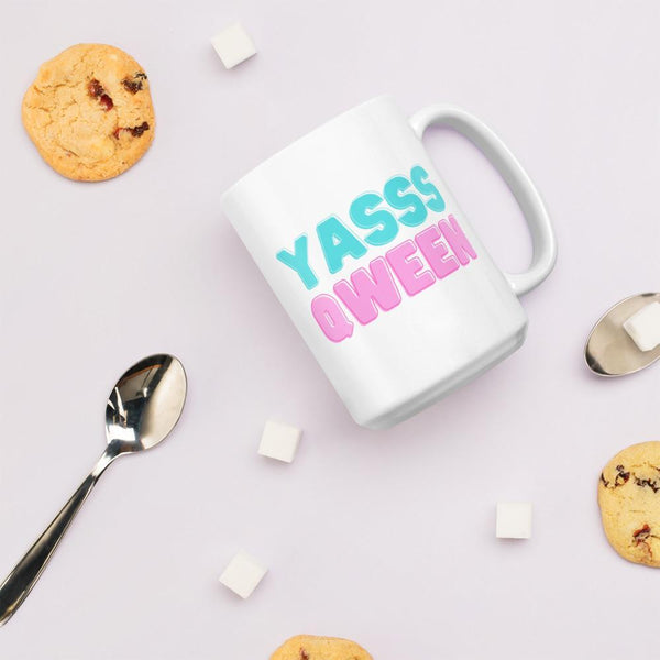  Yasss Qween Mug by Queer In The World Originals sold by Queer In The World: The Shop - LGBT Merch Fashion