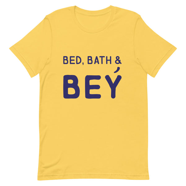 Yellow Bed, Bath & Bey T-Shirt by Queer In The World Originals sold by Queer In The World: The Shop - LGBT Merch Fashion