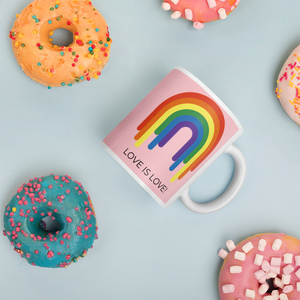  Love Is Love Mug by Queer In The World Originals sold by Queer In The World: The Shop - LGBT Merch Fashion