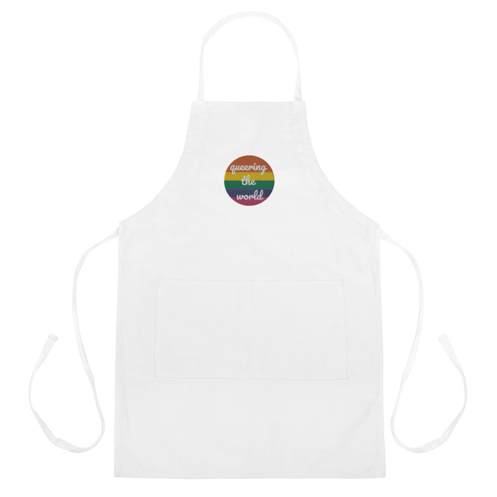  Queering The World Embroidered Apron by Queer In The World Originals sold by Queer In The World: The Shop - LGBT Merch Fashion