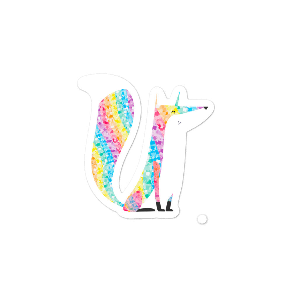  Glitter Fox Bubble-Free Stickers by Queer In The World Originals sold by Queer In The World: The Shop - LGBT Merch Fashion