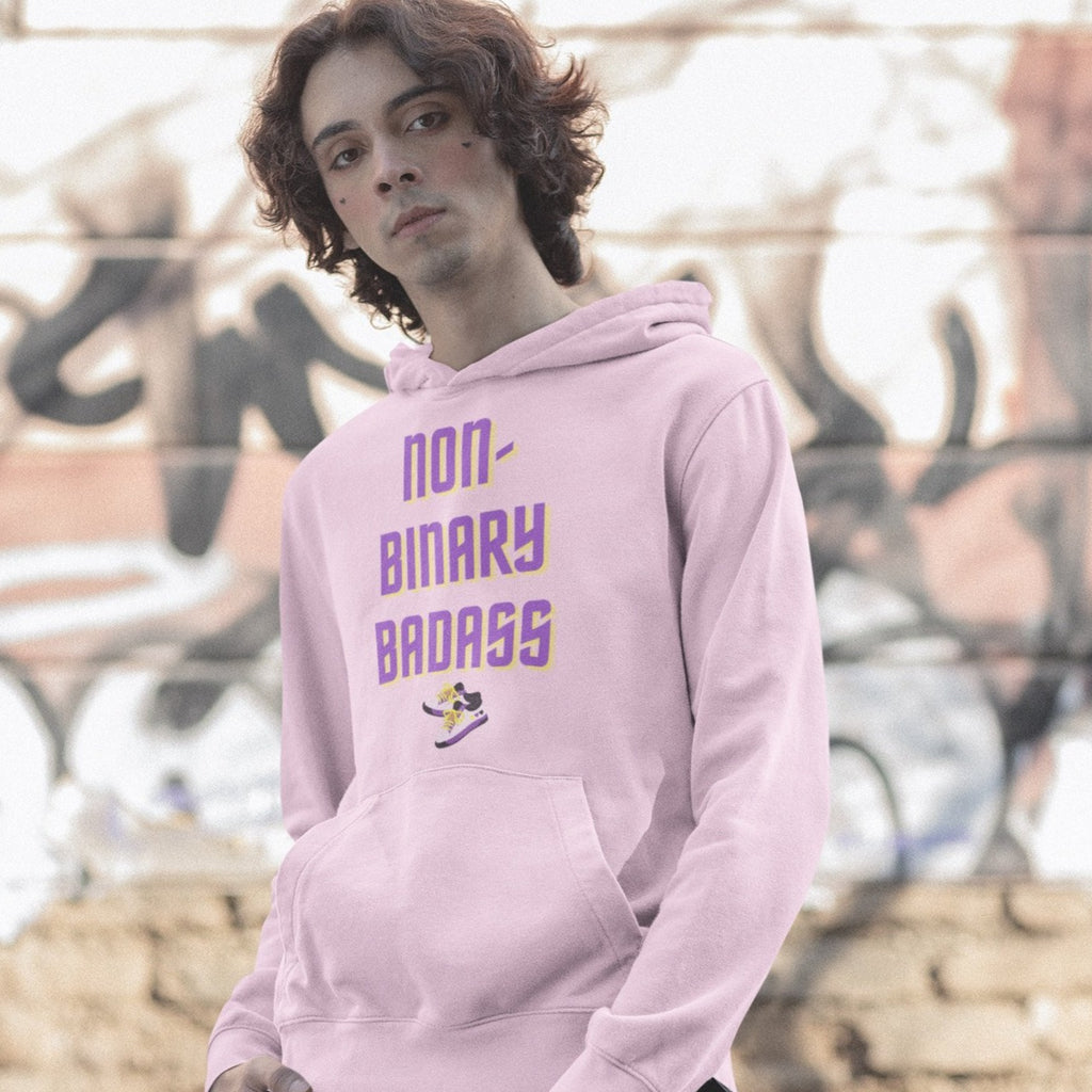 Non-Binary Badass Unisex Hoodie – Queer In The World: The Shop