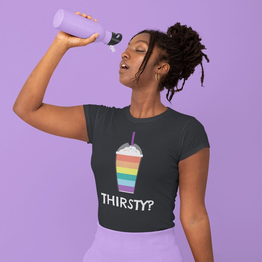 Black Thirsty? T-Shirt by Queer In The World Originals sold by Queer In The World: The Shop - LGBT Merch Fashion