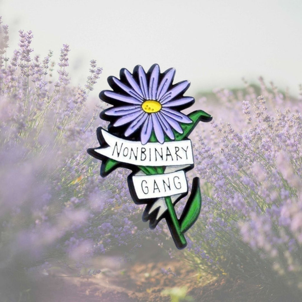  Non-Binary Gang Enamel Pin by Queer In The World sold by Queer In The World: The Shop - LGBT Merch Fashion
