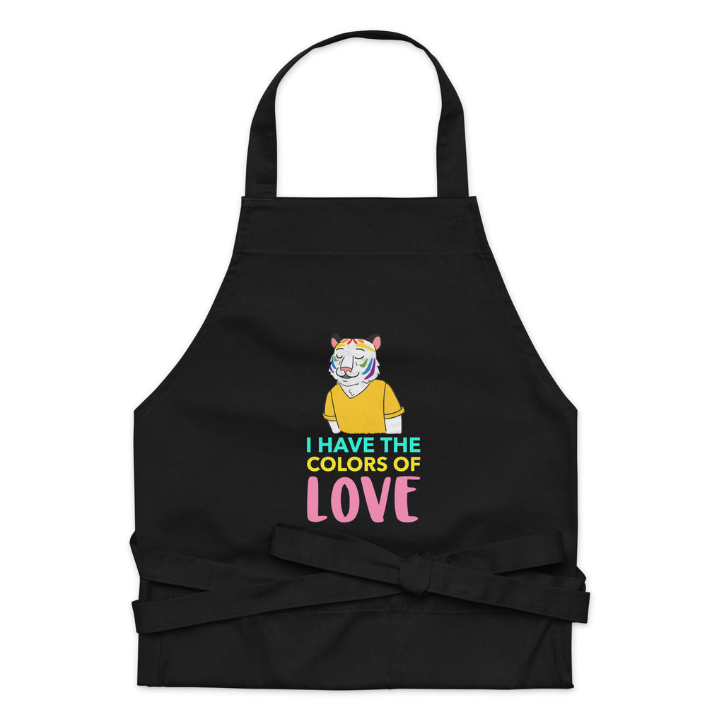  I Have The Color Of Love Organic Cotton Apron by Queer In The World Originals sold by Queer In The World: The Shop - LGBT Merch Fashion