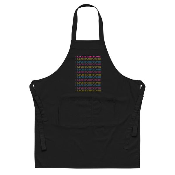  I Like Everyone Organic Cotton Apron by Queer In The World Originals sold by Queer In The World: The Shop - LGBT Merch Fashion