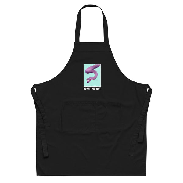  Born This Way Organic Cotton Apron by Queer In The World Originals sold by Queer In The World: The Shop - LGBT Merch Fashion