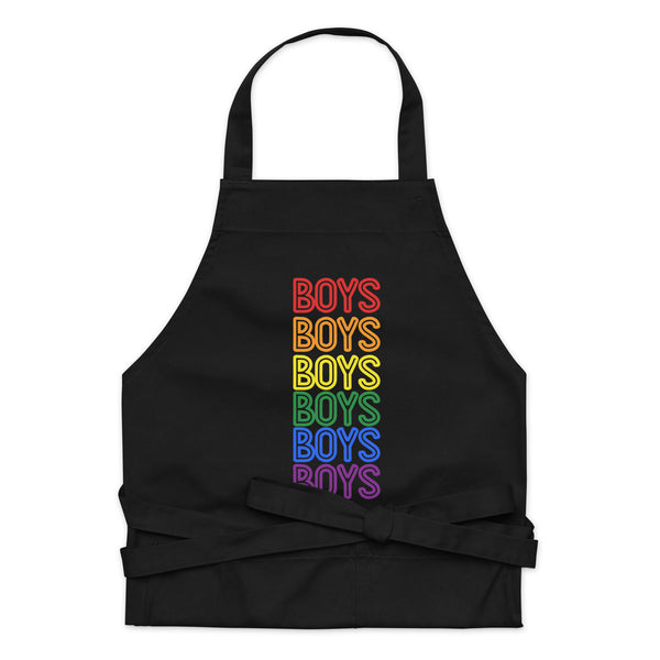  Boys Boys Boys Organic Cotton Apron by Queer In The World Originals sold by Queer In The World: The Shop - LGBT Merch Fashion