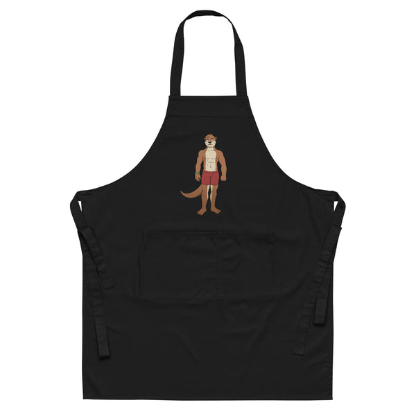  Gay Otter Organic Cotton Apron by Queer In The World Originals sold by Queer In The World: The Shop - LGBT Merch Fashion