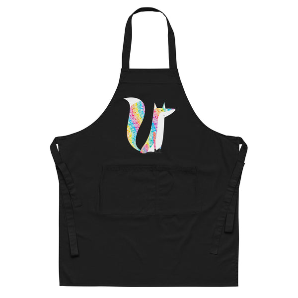  Glitter Fox Organic Cotton Apron by Queer In The World Originals sold by Queer In The World: The Shop - LGBT Merch Fashion