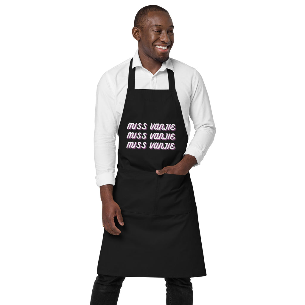  Miss Vanjie Organic Cotton Apron by Printful sold by Queer In The World: The Shop - LGBT Merch Fashion