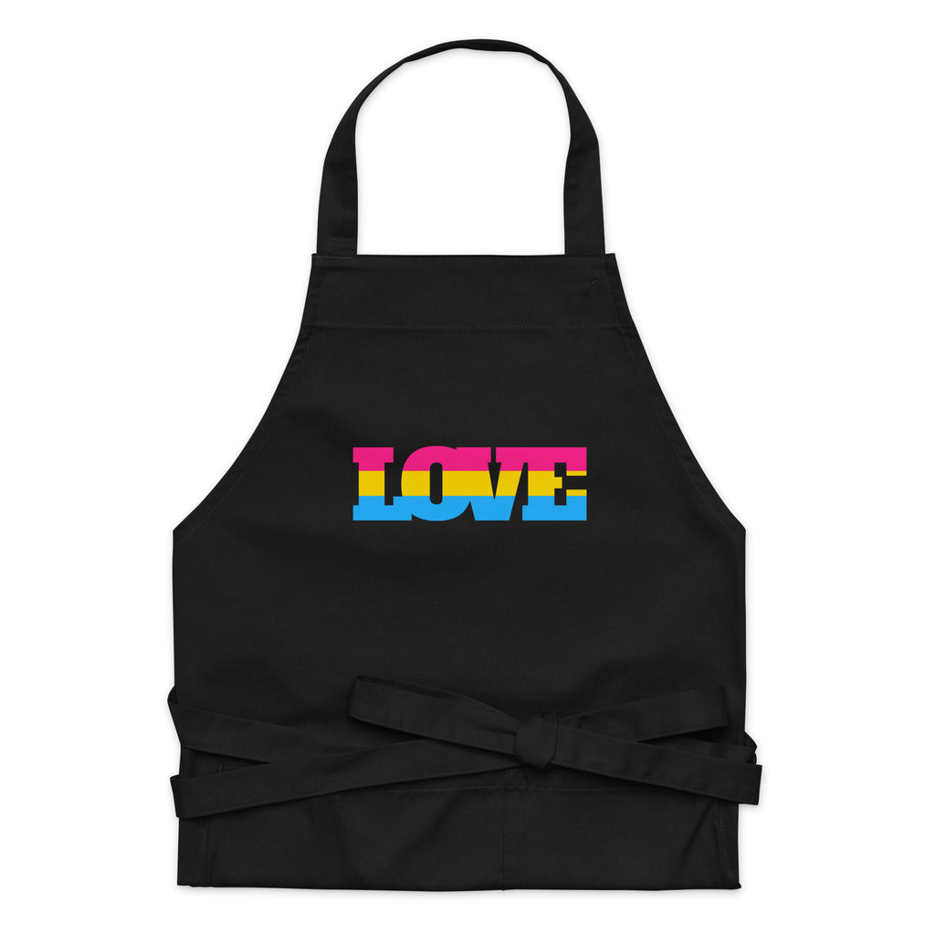  Pansexual Love Organic Cotton Apron by Queer In The World Originals sold by Queer In The World: The Shop - LGBT Merch Fashion