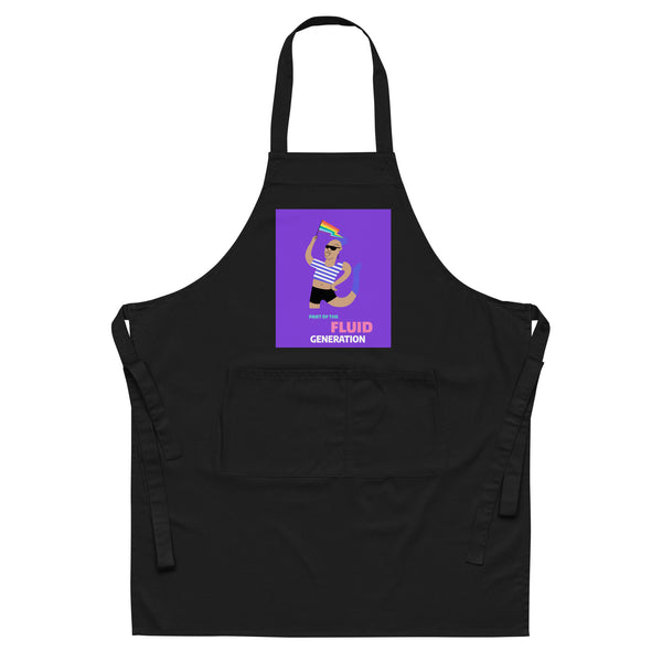  Part Of The Fluid Generation Organic Cotton Apron by Queer In The World Originals sold by Queer In The World: The Shop - LGBT Merch Fashion