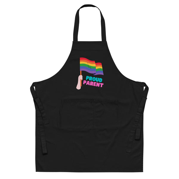  Proud Parent Organic Cotton Apron by Queer In The World Originals sold by Queer In The World: The Shop - LGBT Merch Fashion