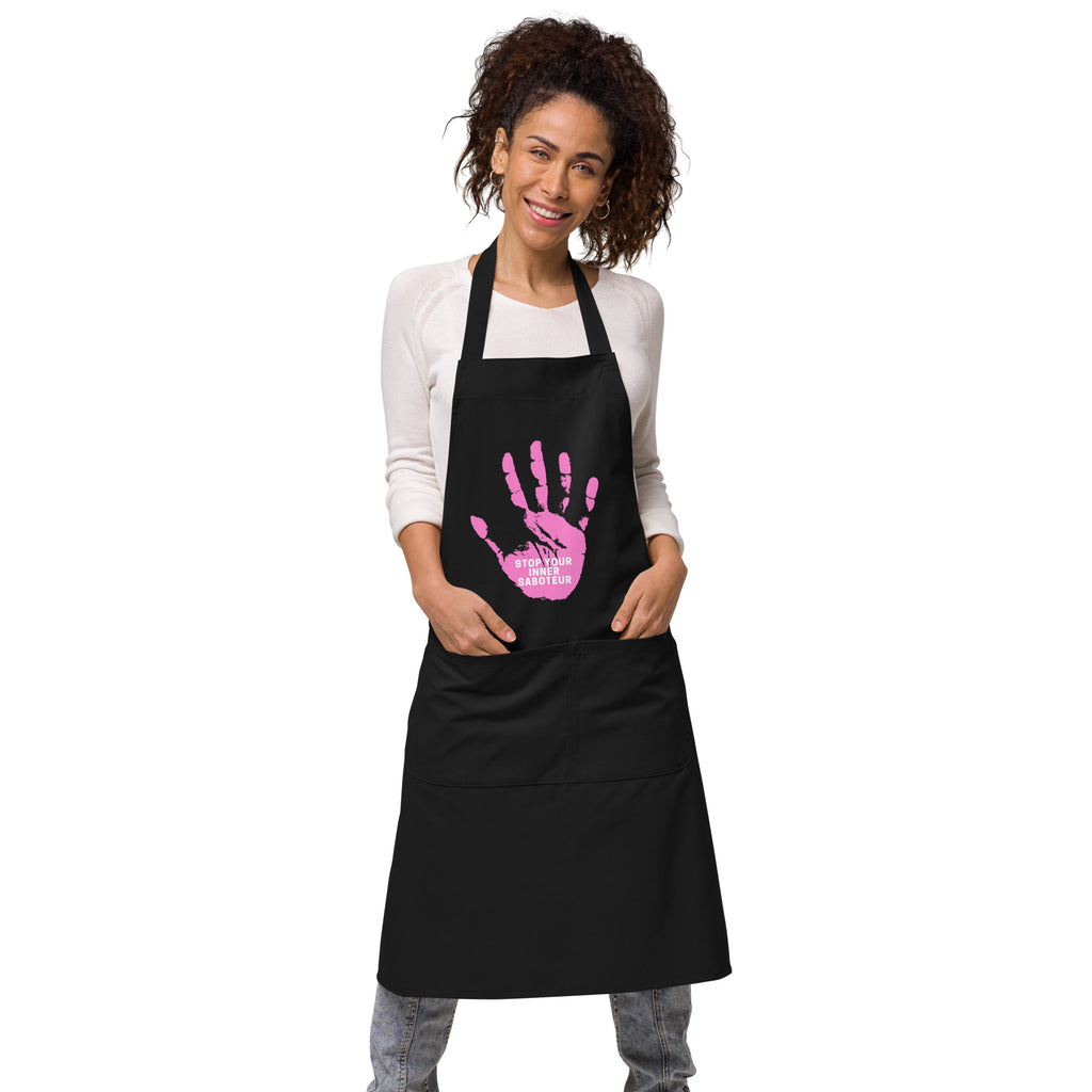  Stop Your Inner Saboteur Organic Cotton Apron by Queer In The World Originals sold by Queer In The World: The Shop - LGBT Merch Fashion