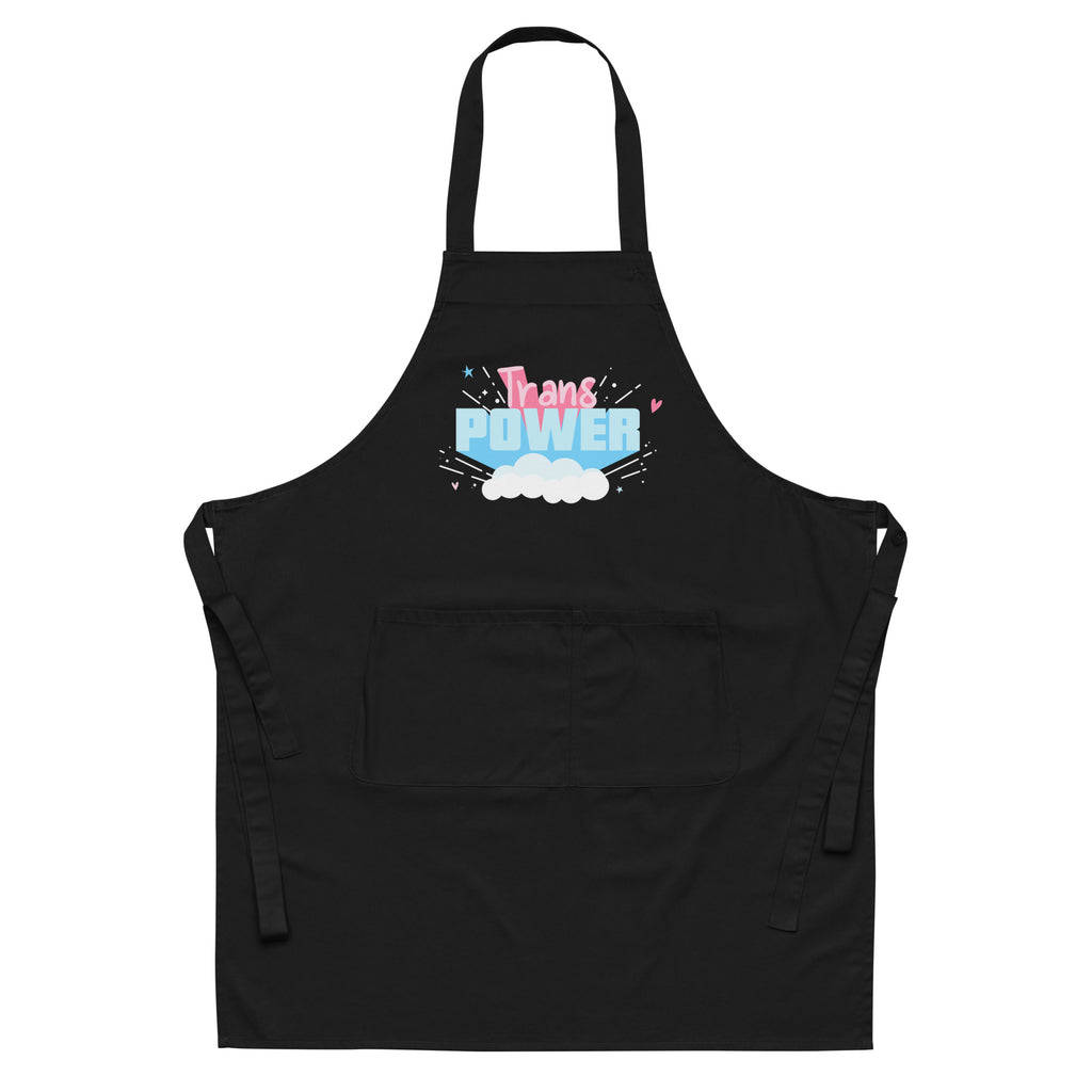  Trans Power  Organic Cotton Apron by Queer In The World Originals sold by Queer In The World: The Shop - LGBT Merch Fashion