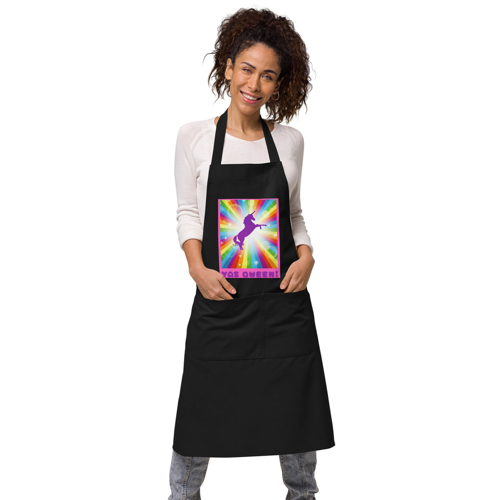  Yas Qween! Organic Cotton Apron by Queer In The World Originals sold by Queer In The World: The Shop - LGBT Merch Fashion