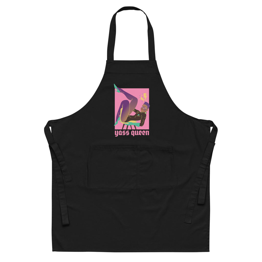  Yass Queen Organic Cotton Apron by Queer In The World Originals sold by Queer In The World: The Shop - LGBT Merch Fashion