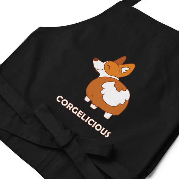  Corgelicious  Organic Cotton Apron by Queer In The World Originals sold by Queer In The World: The Shop - LGBT Merch Fashion
