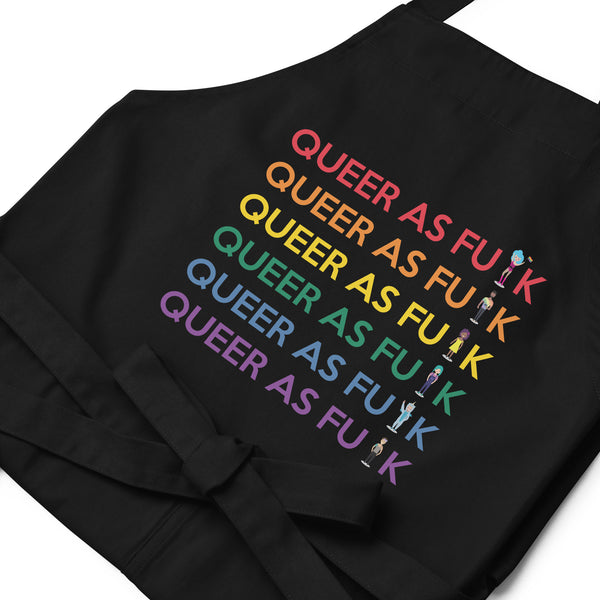  Queer As Fu#k Organic Cotton Apron by Queer In The World Originals sold by Queer In The World: The Shop - LGBT Merch Fashion