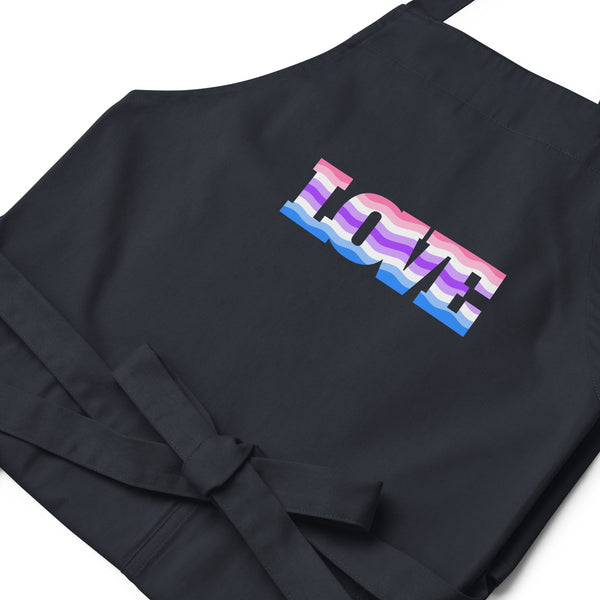  Alternative Genderfluid Love Organic Cotton Apron by Queer In The World Originals sold by Queer In The World: The Shop - LGBT Merch Fashion