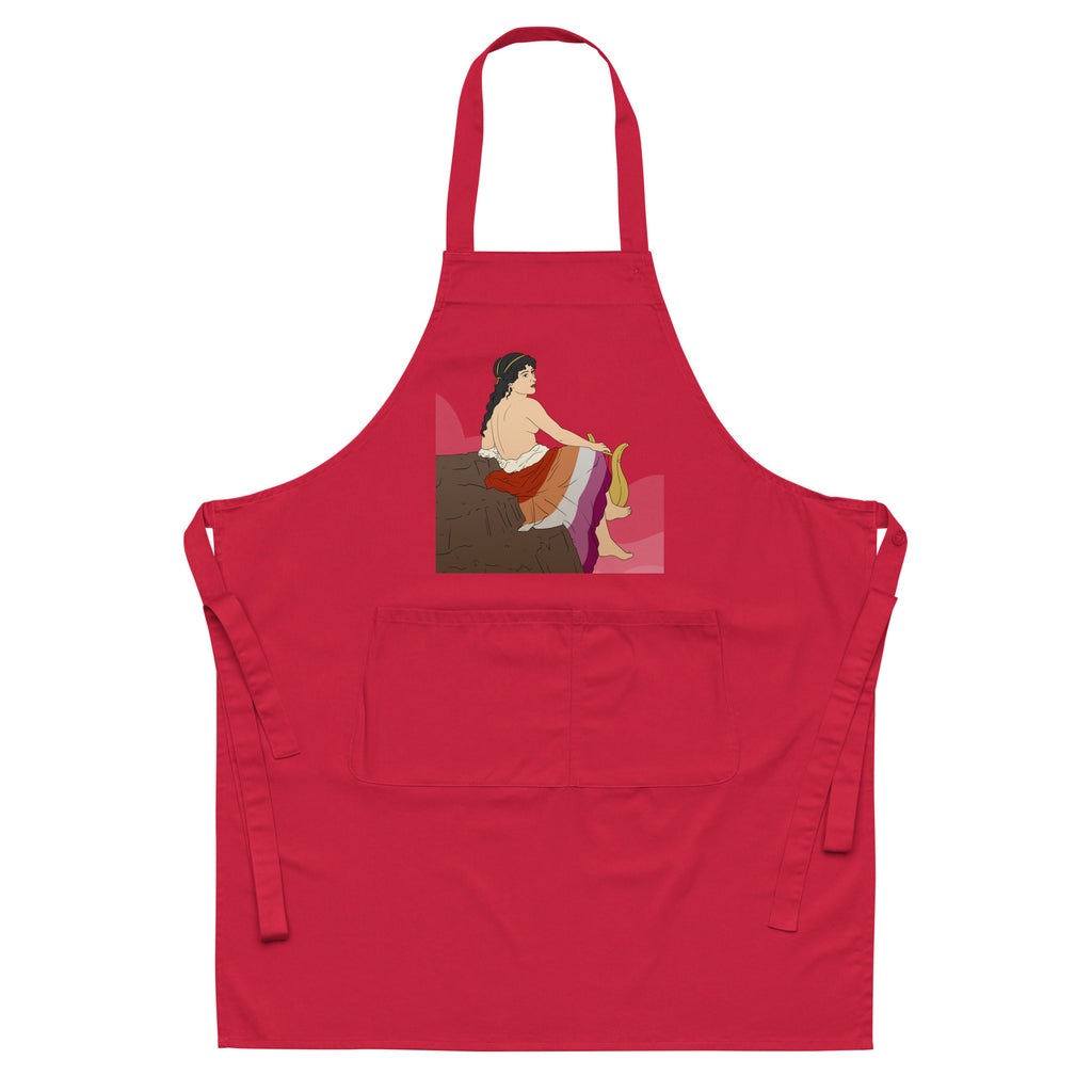  Sappho of Lesbos Organic Cotton Apron by Queer In The World Originals sold by Queer In The World: The Shop - LGBT Merch Fashion