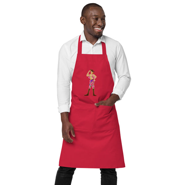  Gay Cowboy Organic Cotton Apron by Queer In The World Originals sold by Queer In The World: The Shop - LGBT Merch Fashion