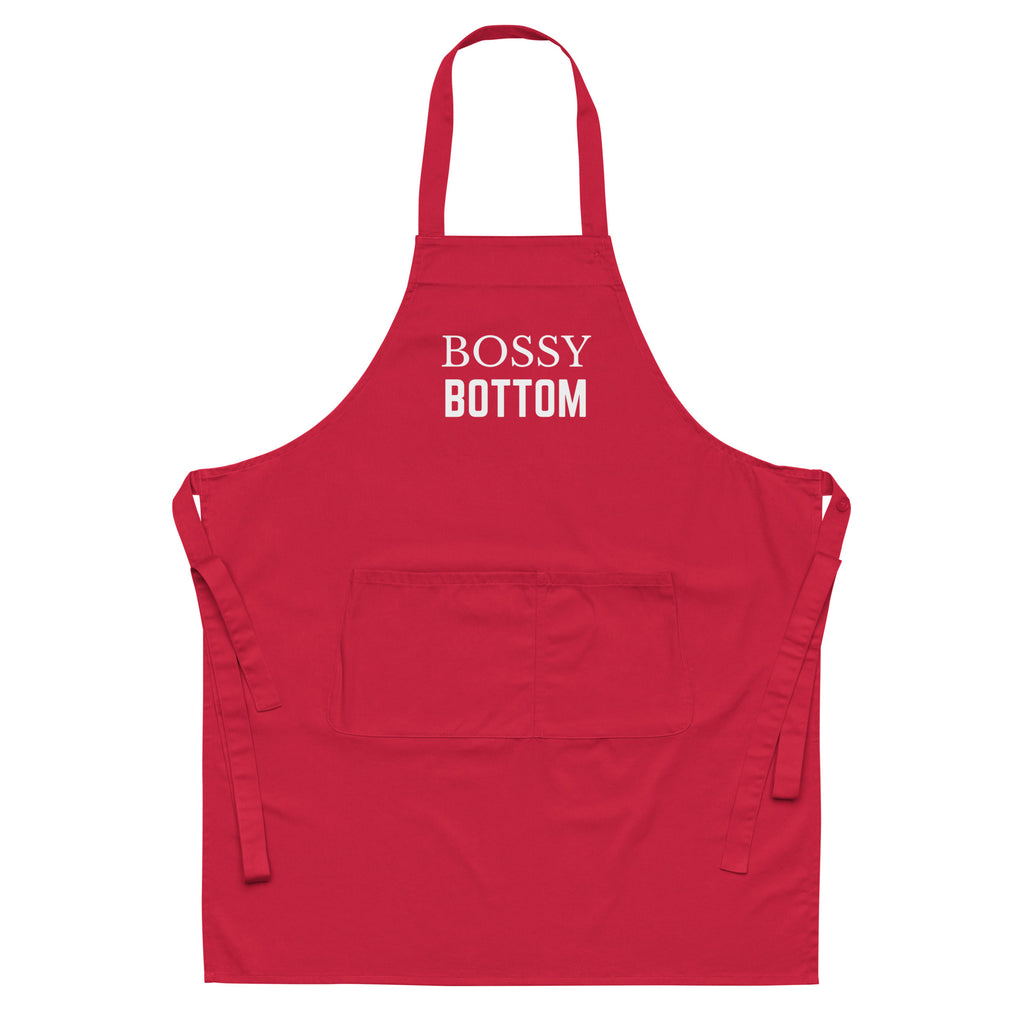  Bossy Bottom Organic Cotton Apron by Queer In The World Originals sold by Queer In The World: The Shop - LGBT Merch Fashion